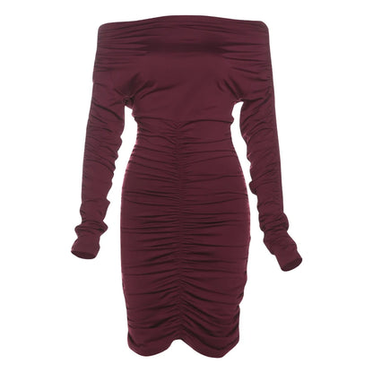 Clara Pleat Mini Dress