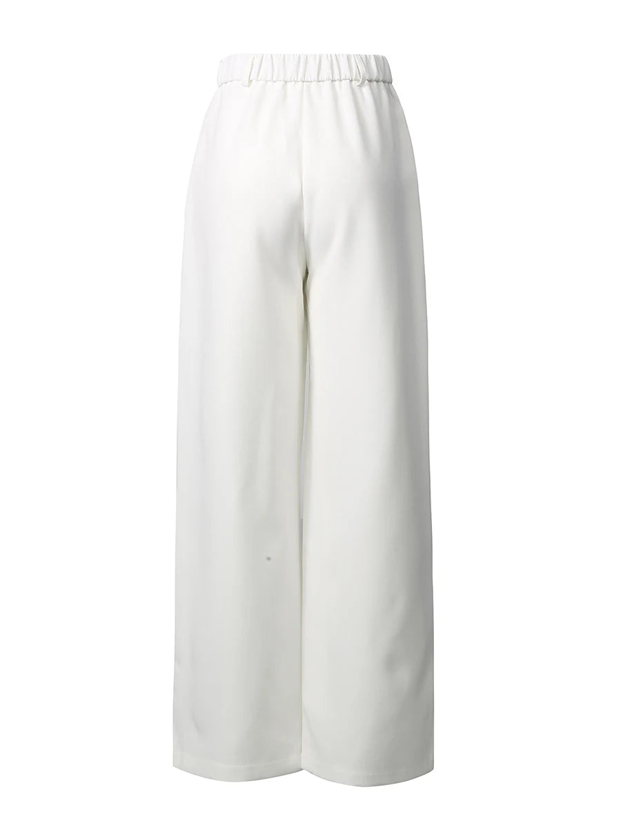 Chic Beaded Blazer Pants Set