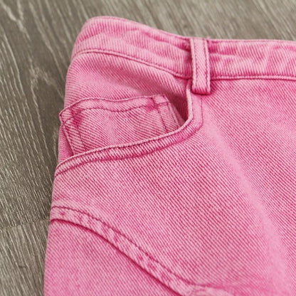 Baby Pink High Waist Jeans