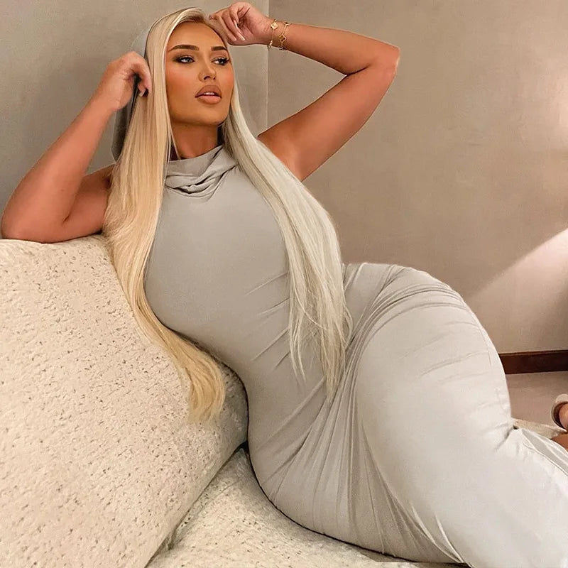 Hooded Maxi Dress