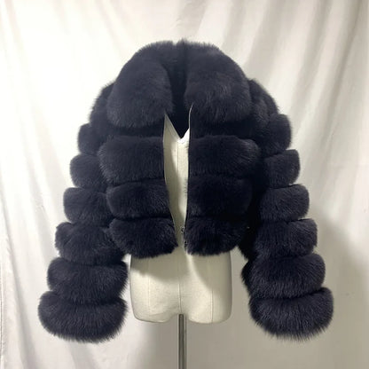 Lapel Fur Coat