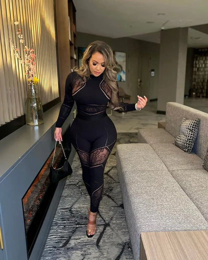 Carolyn Mesh Jumpsuit