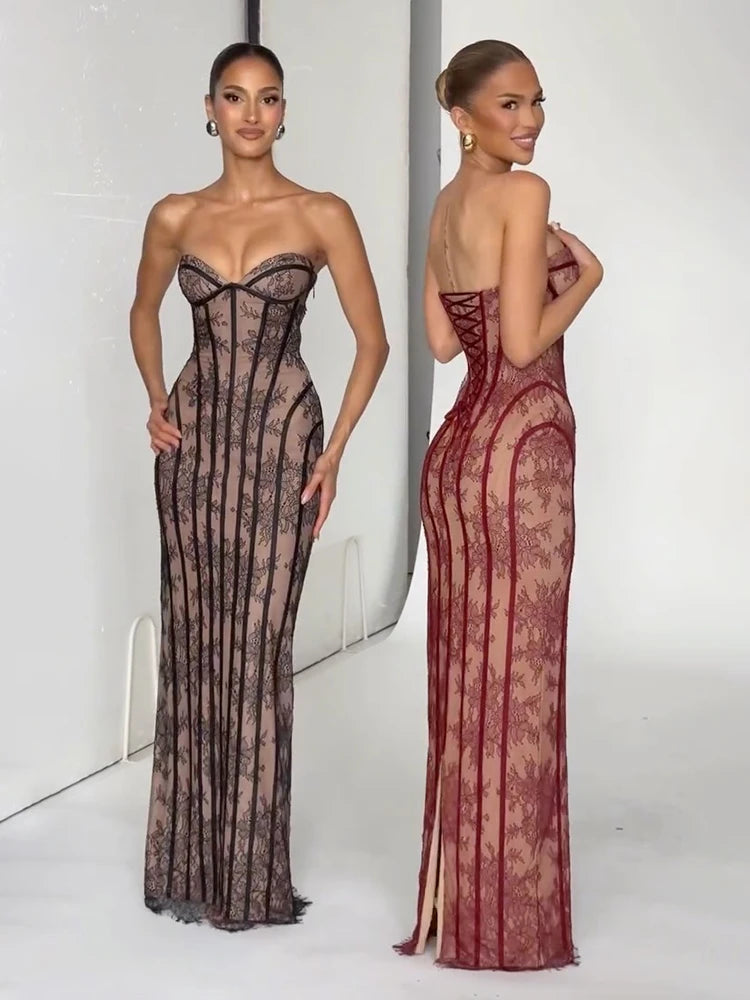 Kerry Corset Bustier Maxi Dress