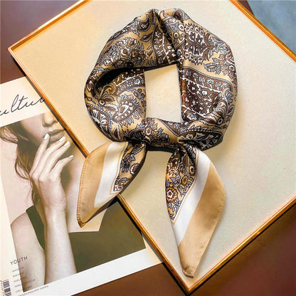 Houndstooth Printed Vintage Headscarf