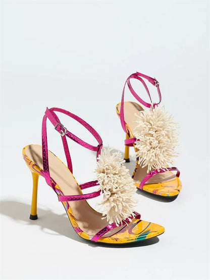 Coral High Heels