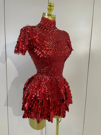 Life Of The Party Sequins Dress