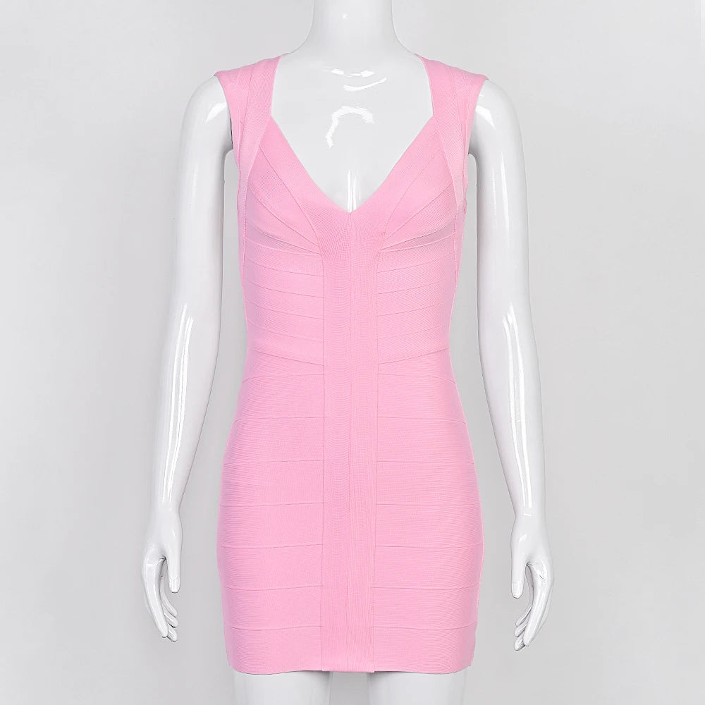 Carine Bodycon Bandage Mini  Dress
