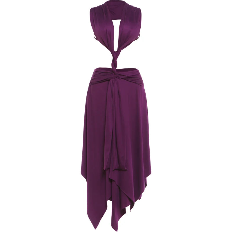 Tyra Backless Midi Dress