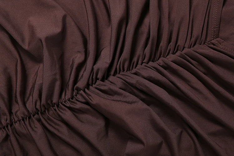Puff Sleeve Ruched Skirt Set