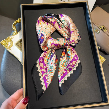 Houndstooth Printed Vintage Headscarf
