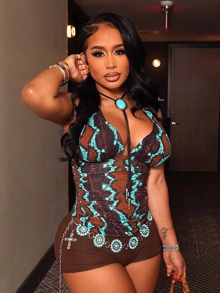 Cobra Print Tank Top