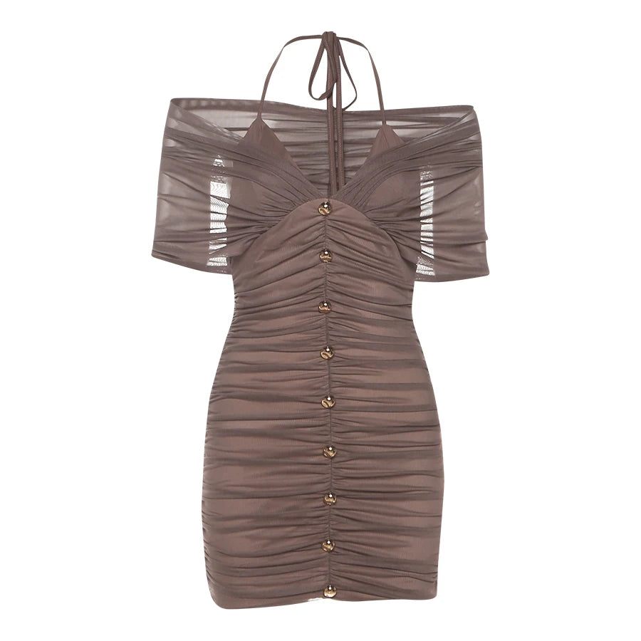 Leasha Mesh Mini Dress