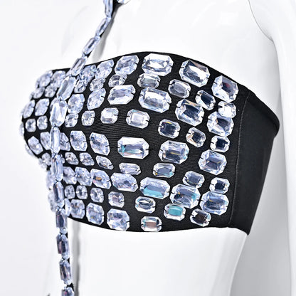 Luxe Stone Bandage Mini Skirt Set