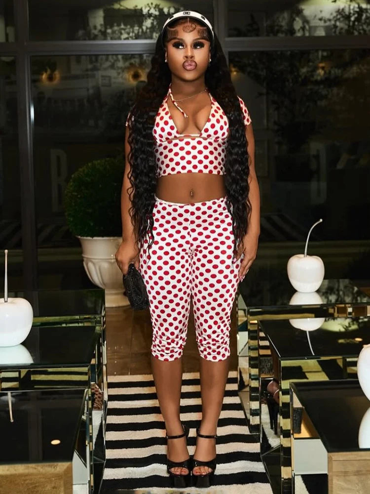 Polka Dot Pants Set
