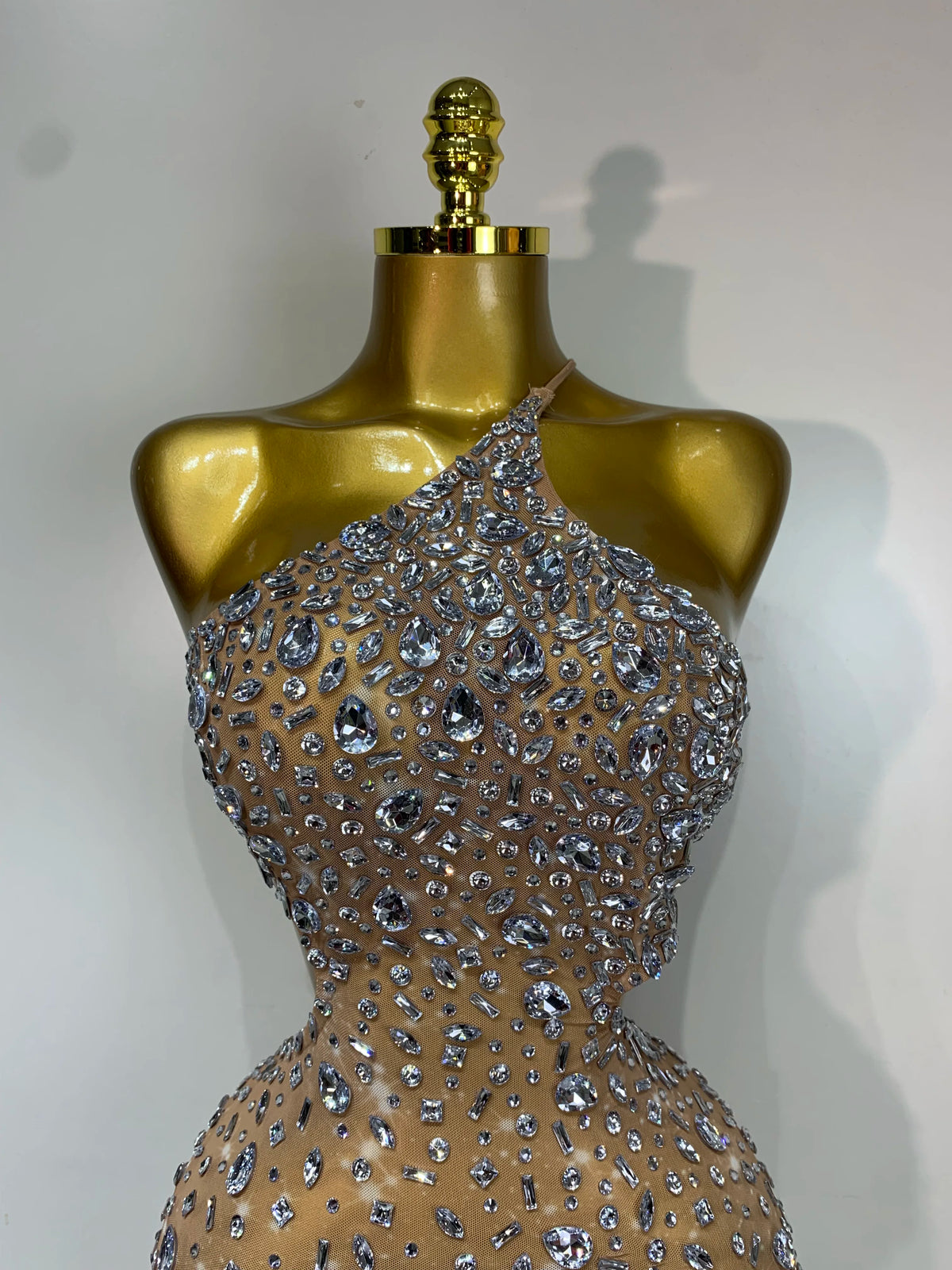Mila Rhinestone Mini Dress