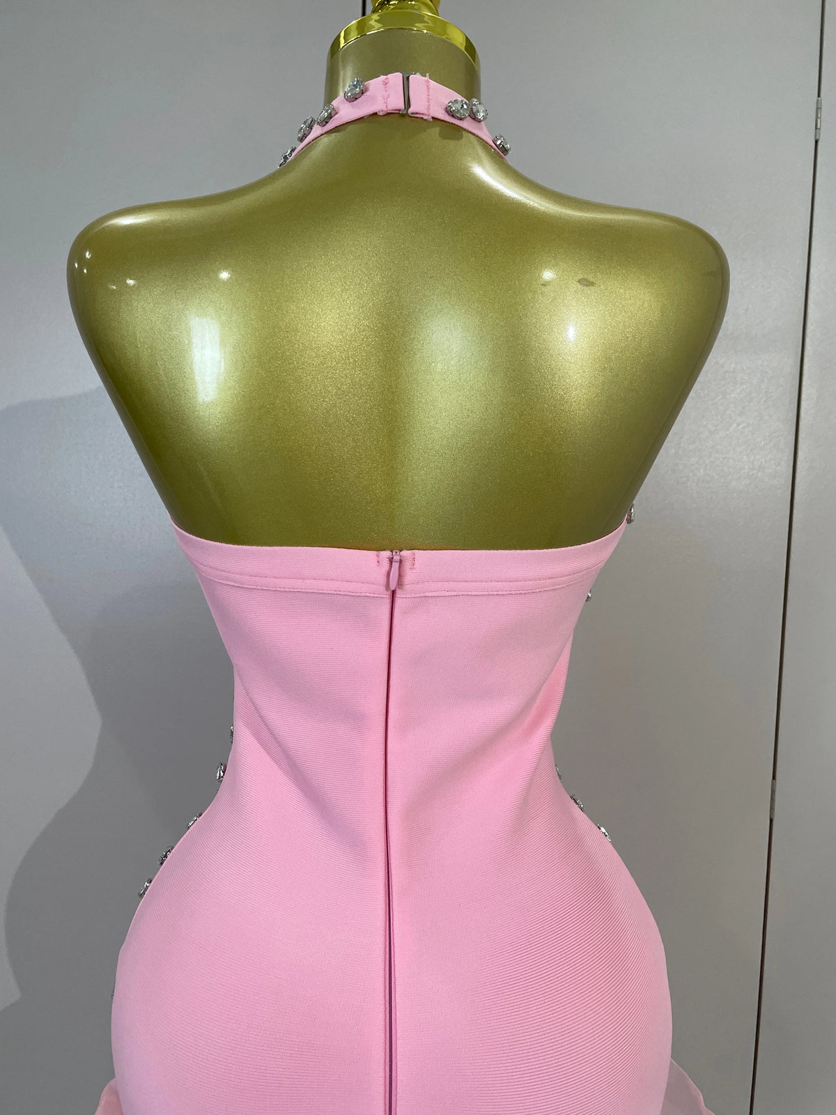 Sarah Rhinestone Bandage Mini Dress