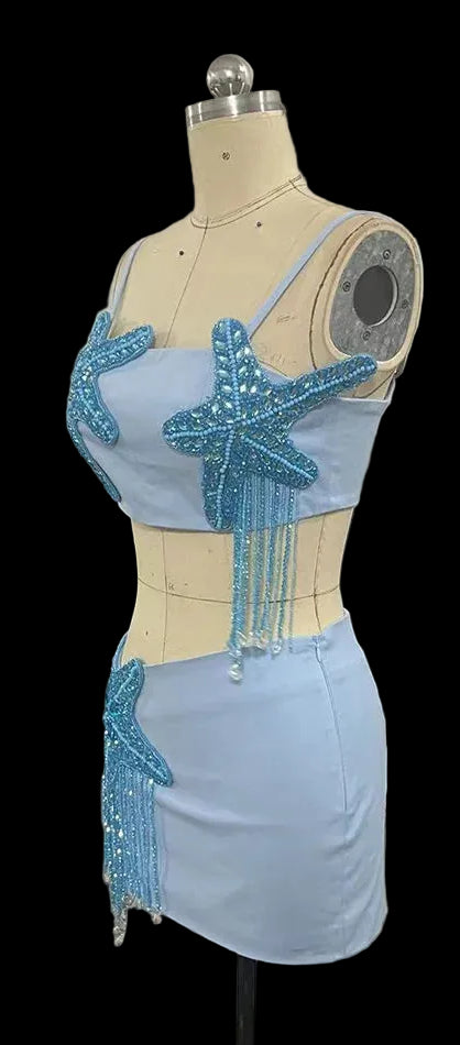 Starfish Tassel Skirt Set