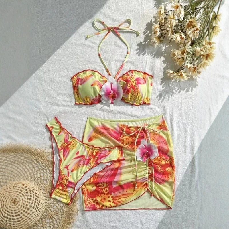 Orchid Waves ikini 3pcs Set
