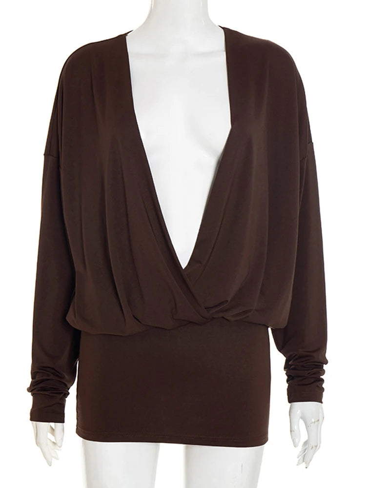 Nellie Ruched Mini Dress