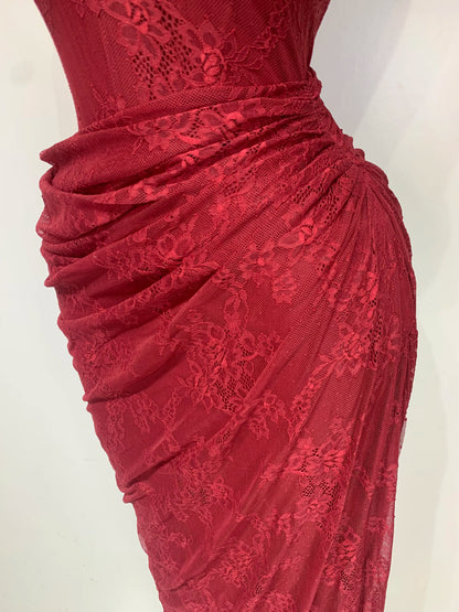Vintage Red Maxi Dress