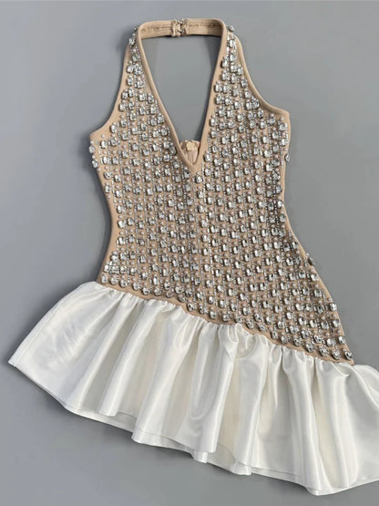 Luxury Beaded Mini Dress