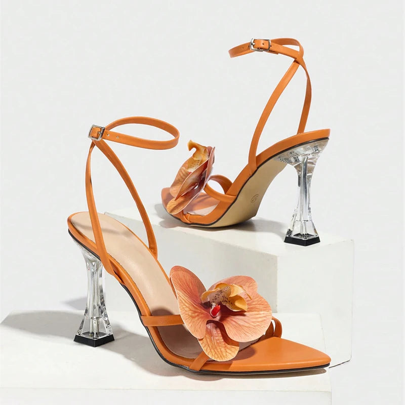 Orchid Flowers Heels