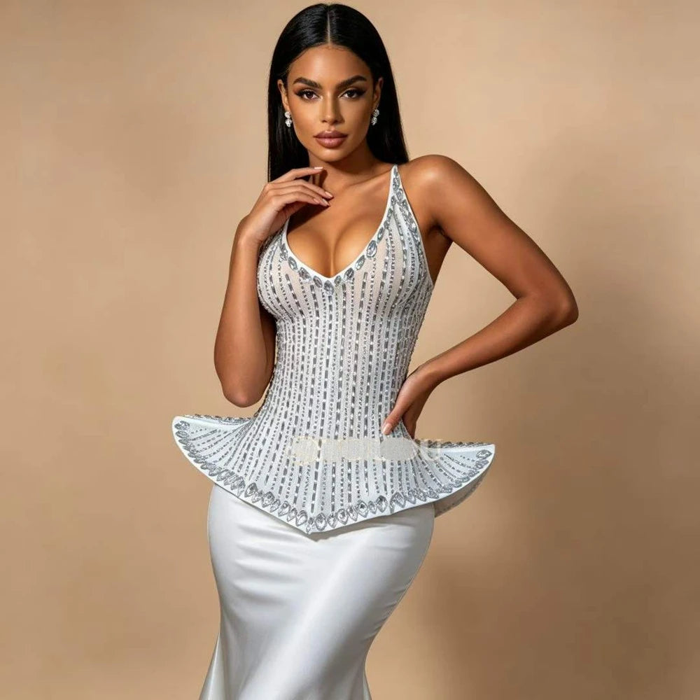 Lizzy Rhinestone Tube Top