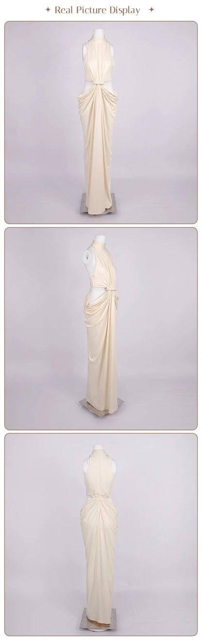 Twist-Cutout Maxi Dress