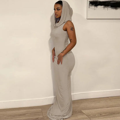Hooded Maxi Dress
