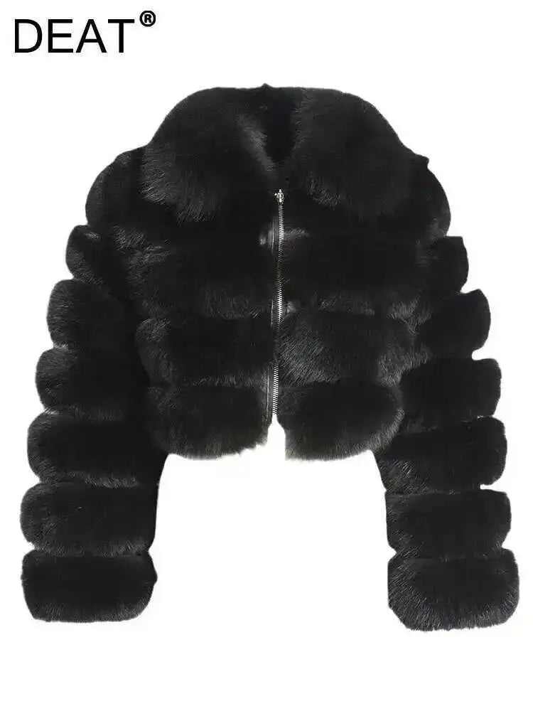 Lapel Fur Coat