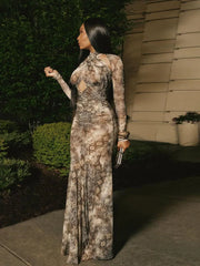 Katherine Ruched Maxi Dress