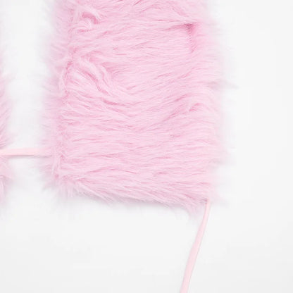 Fluffy Fur est Top Pants Set