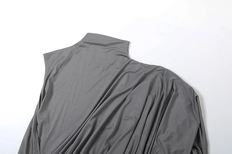 One Shoulder Ruched Skirt Set