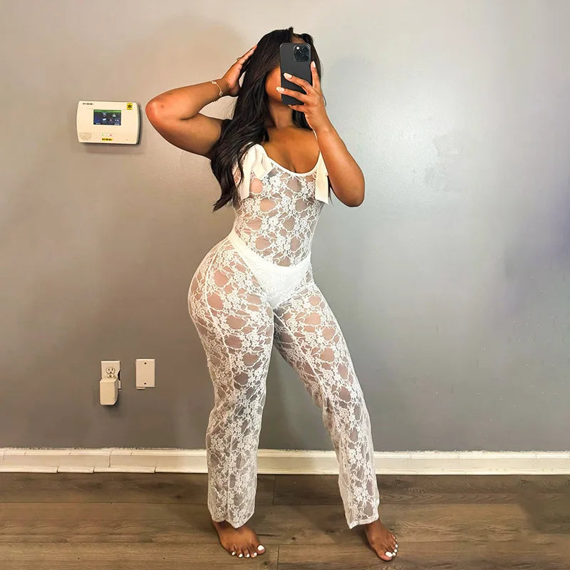 Bows Lace Jumpsuit