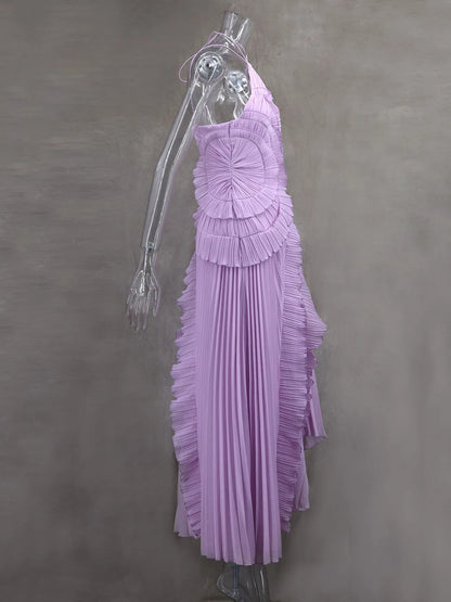 Kelsi Chiffon Ruffle Maxi Dress