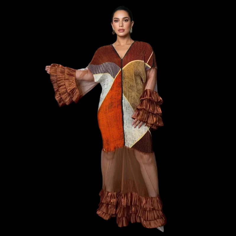 Ona Kaftan Pleated Dress