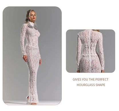 Eleeza Corset Maxi Dress