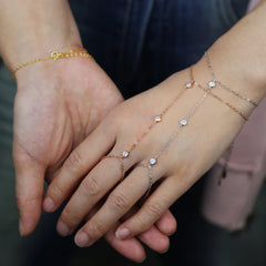 Charm Ring Wrist Bracelet