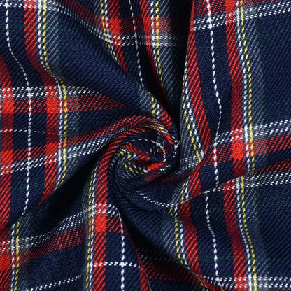 Vintage Plaid Midi Skirt