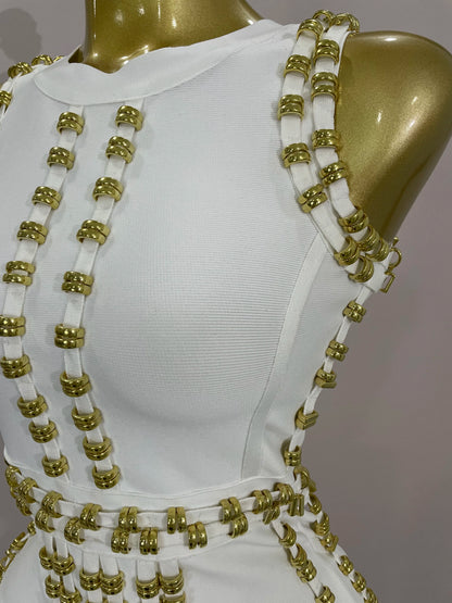 Hollywood Bandage Midi Dress