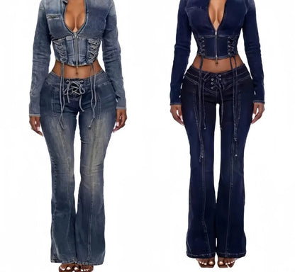 Matilda Flare Denim Set