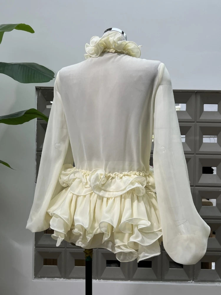 Abella Ruffles Mini Skirt Set