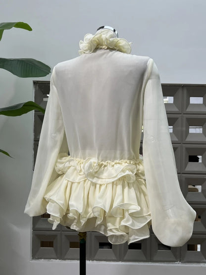 Abella Ruffles Mini Skirt Set