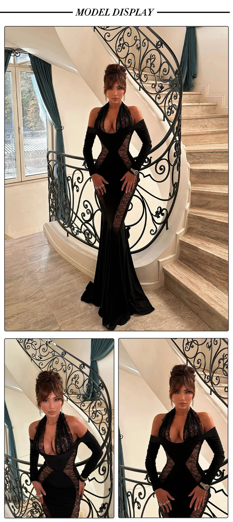 Marissa Mesh Maxi Dress
