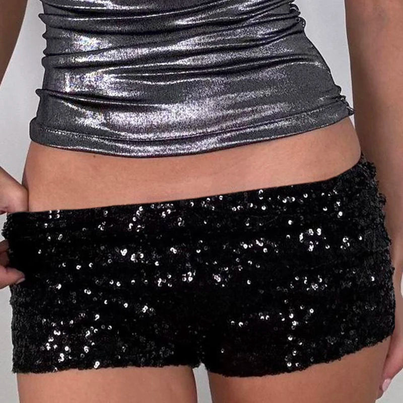 Sequined Mini Short