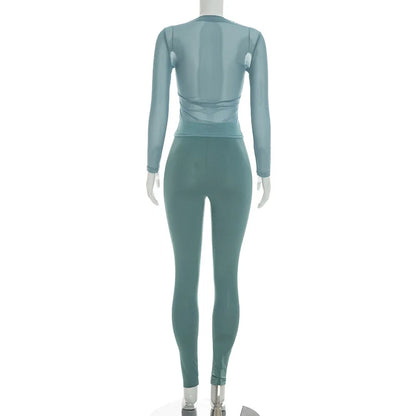 Liana Mesh Pants Set