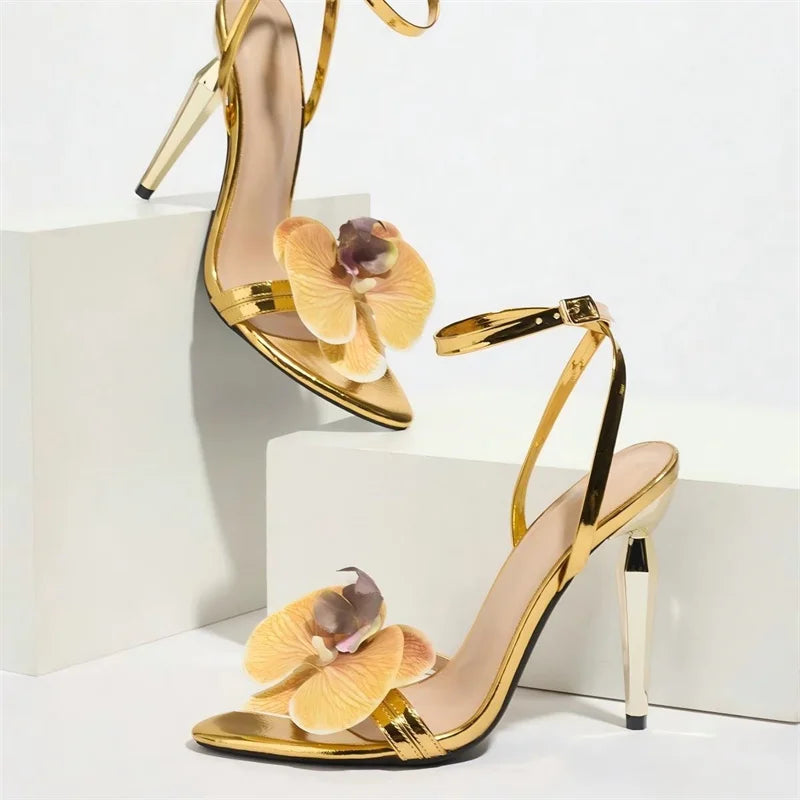 Orchid Flowers Heels
