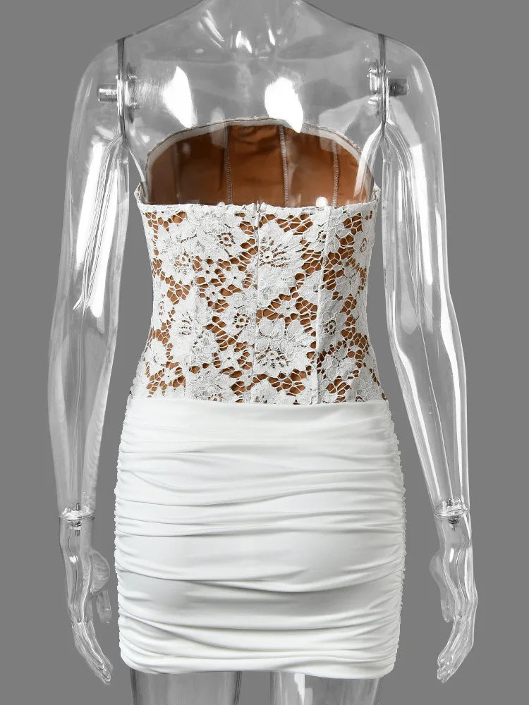 Carolyne Ruched Mini Dress