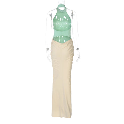 Priscilla Ruched Maxi Dress