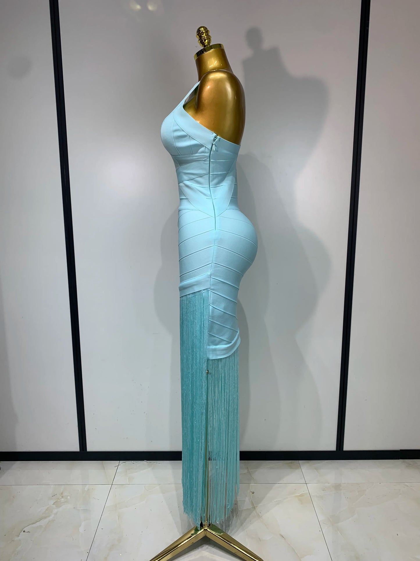Lauren Tassel Bandage Maxi Dress